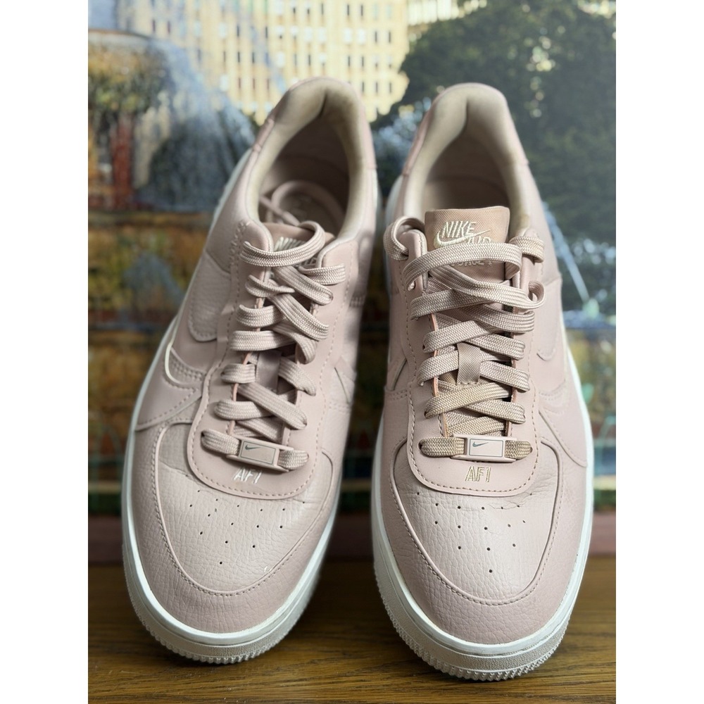 Nike Air Force 1 PLT.AF.ORM Platform Pink Oxford Leather DJ9946-602 Women - Picture 3 of 10